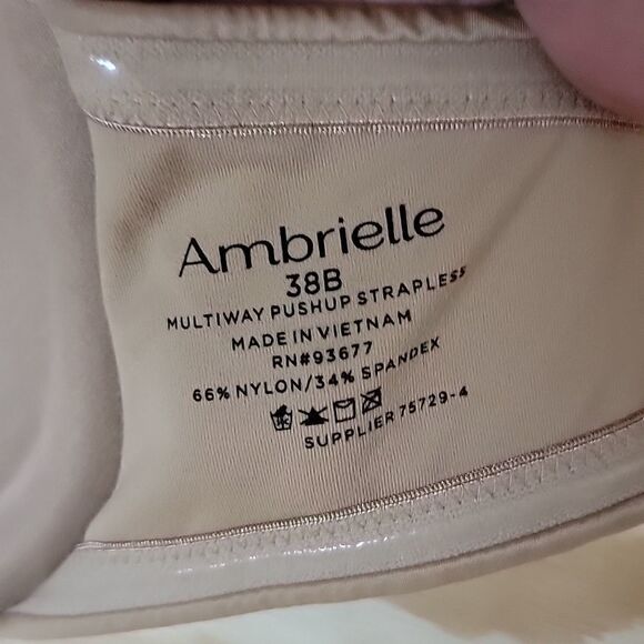 ‎Ambrielle Multi way Pushup Strapless Bra - Picture 5 of 5